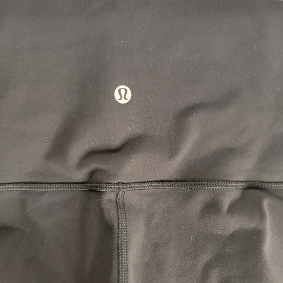 Lululemon Sz 6 Leggings Sheer Mesh Pannels Full Length High Rise High Times - Picture 6 of 7